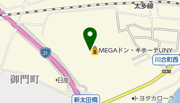 SHOE・PLAZA.MEGAドン・キホーテユニー(UNY)美濃加茂店の地図画像