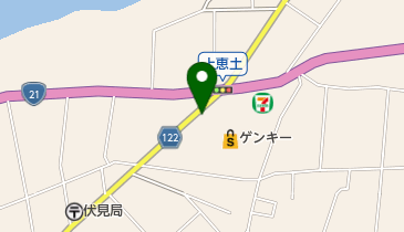梅田美容室の地図画像