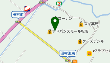 アルペンクイックフィットネスアドバンスモール松阪の地図画像