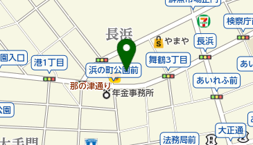 長浜うどんの地図画像