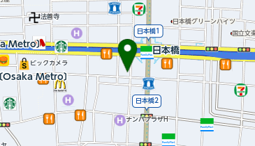 焼肉どうらく千日前店の地図画像