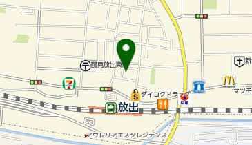 株式会社近江屋放出店 精肉部の地図画像