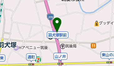 筑後名倉堂整骨院の地図画像