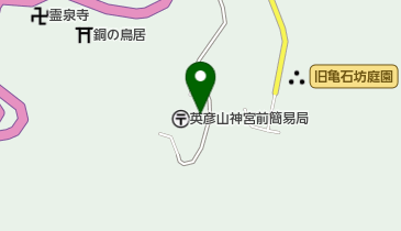 英彦山野営場の地図画像