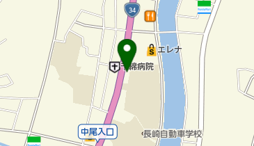 ヘアーサロンフラットの地図画像