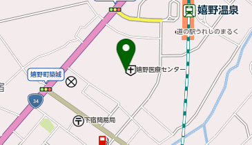 嬉野医療センター院外処方箋コーナーの地図画像