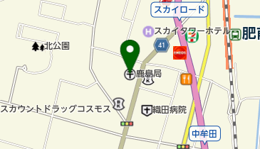 鹿島市立 蟻尾山公園・鹿島市陸上競技場の地図画像