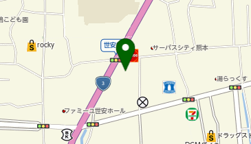 レクサス熊本南の地図画像