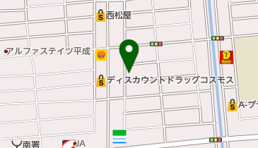 なないろ薬局江越店の地図画像