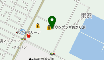 ペッツワンカインズあがり浜店の地図画像