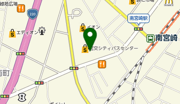 パワーハウスジムミヤザキジャパンの地図画像