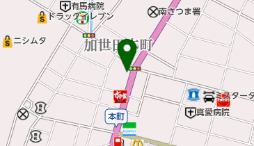 ソフトバンク加世田の地図画像