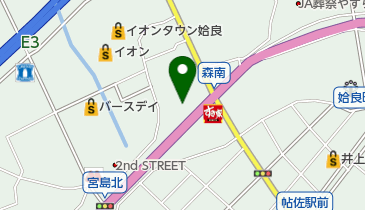 ビーラインアウトレット姶良店の地図画像
