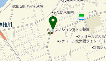 プラウ経験型教育塾新高教室の地図画像