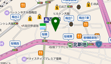 ル・ノーブル梅田ディアモール店の地図画像