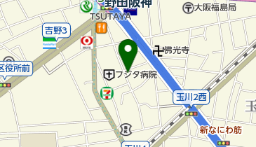 フラワーショップ花絵の地図画像