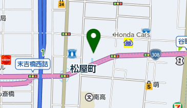 大阪松屋町・谷六・莫山孫弟子・書道教室の地図画像