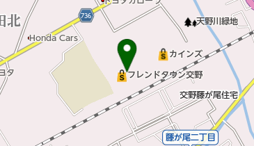 理容室インザバーバー交野店の地図画像