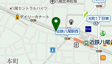 エフワン八尾店の地図画像