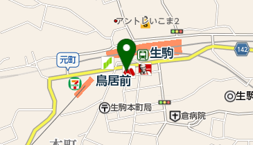 文具のいなもりの地図画像