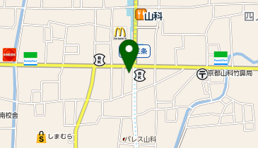 洋菓子のバイカル山科店の地図画像