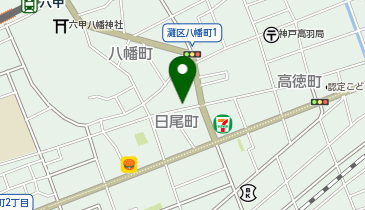 神戸市役所 こども家庭局灘区・子育て相談の地図画像