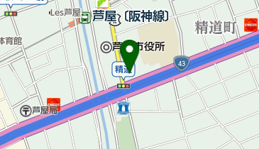芦屋市役所 市民生活部 人権推進課の地図画像