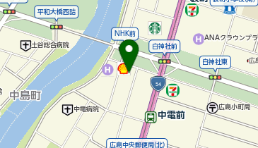 日立グローバルライフソリューションズ株式会社 中四国ブロックの地図画像