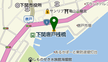 わたつみカモンワーフ店の地図画像