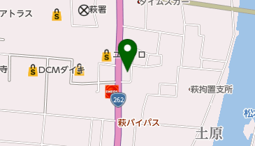 サキナビューティースペース萩の地図画像