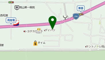 ペットワールドアミーゴ高屋店の地図画像