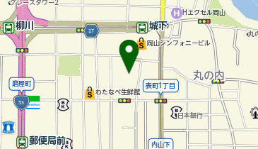 岡山健康マージャンの地図画像