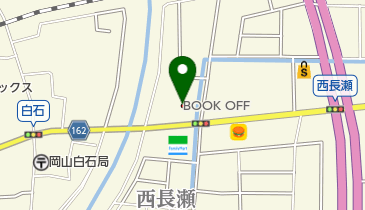 ブックオフ岡山西長瀬店の地図画像