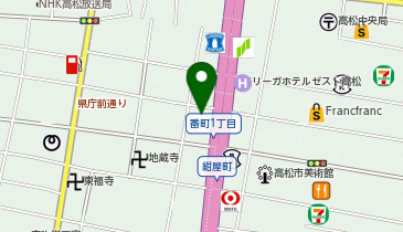 AIG損害保険株式会社 高松支店の地図画像