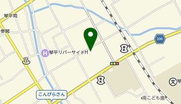 琴平文具店の地図画像