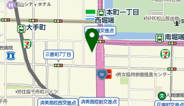株式会社東京海上日動パートナーズ中国四国愛媛支店松山支社の地図画像