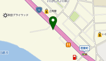 カースマイル秋田の地図画像