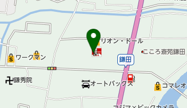 洗濯館リオンドール鎌田店の地図画像