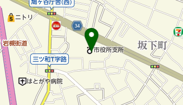 川口市役所 鳩ケ谷庁舎 自治振興課の地図画像