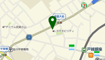 トヨタモビリティ東京株式会社 品川戸越店の地図画像
