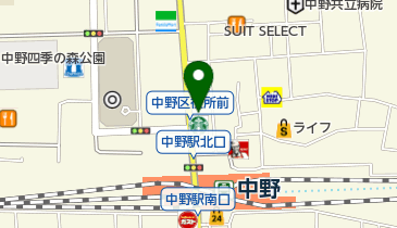 いちよし証券株式会社中野支店の地図画像