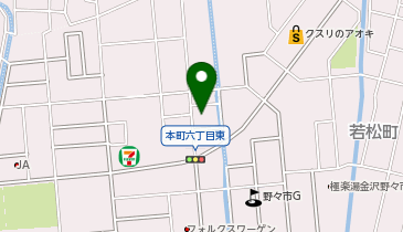 金澤食パン専門店わざなかの地図画像