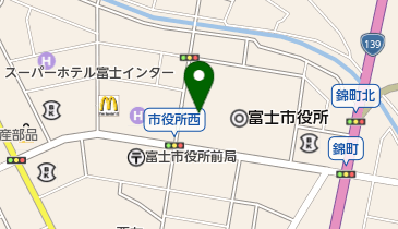 富士市消防本部 消防総務課 総務担当の地図画像