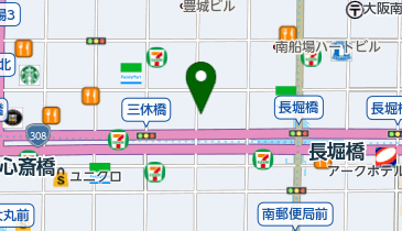 K-1ジム心斎橋の地図画像