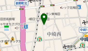 西川そろばん塾の地図画像