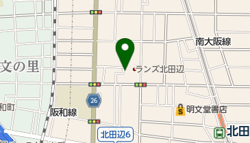 はな薬局・北田辺店の地図画像
