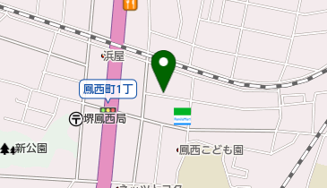 鳳西こどもの家の地図画像