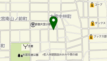 牛若通りどうぶつ病院の地図画像