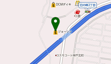ダイヤクリーニング株式会社 万代神戸北町店の地図画像