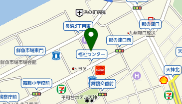 福岡市役所 保健福祉局 関係機関等 福岡市社会福祉事業団 舞鶴園の地図画像